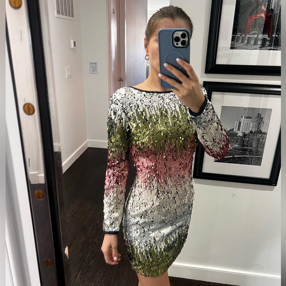 Elizabeth and James Sequin Dress. Size 2. Runs small